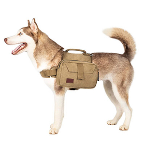 Mochila para perros, mochila para viajes, acampada, senderismo, bolsa para sillín, mochila para perros medianos y grandes