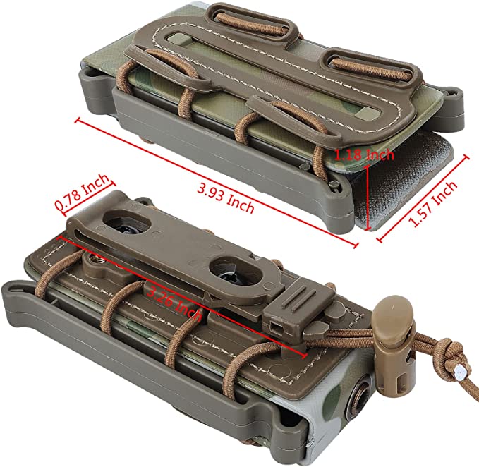 Portador de bolsas para revistas Fast Molle de 9 mm para tiro con Airsoft #M458