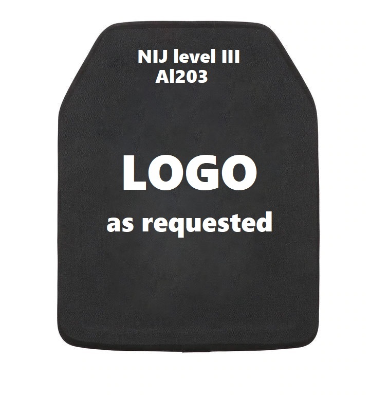 Placa balística de nivel III (Al203) con certificación NIJ .06