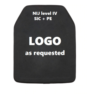 Placa de cerámica de nivel IV (SiC + PE) con certificación NIJ .06